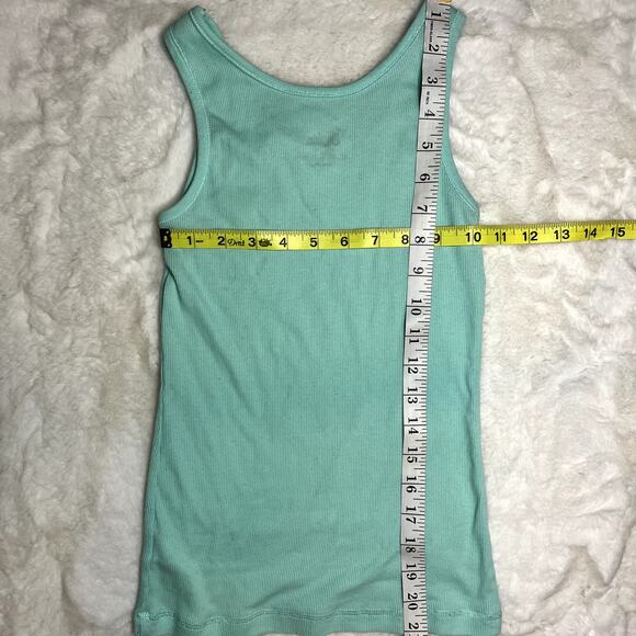 Justice Girls Mint Green Ribbed Cami Tank Top - Picture 4 of 4